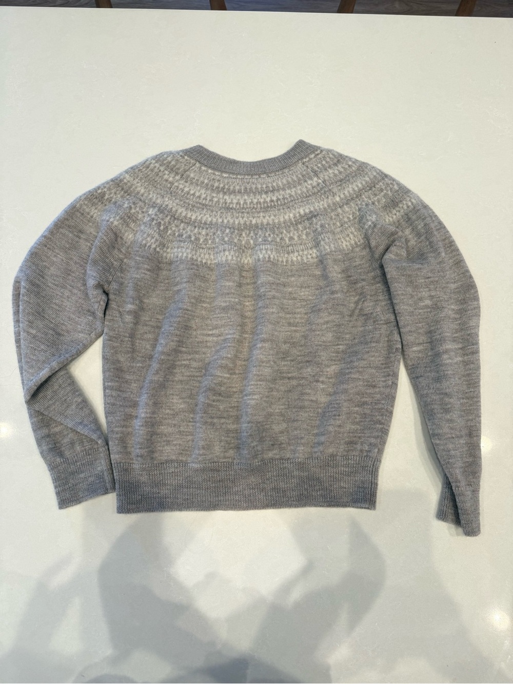 Muji Fair Isle Sweater - Gray